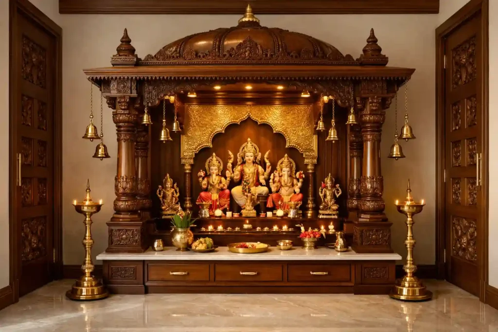 best pooja room interior design in trichy