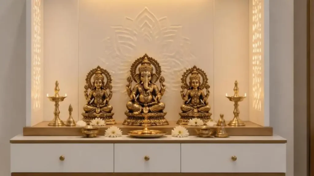 Pooja Room Design for Small House-2
