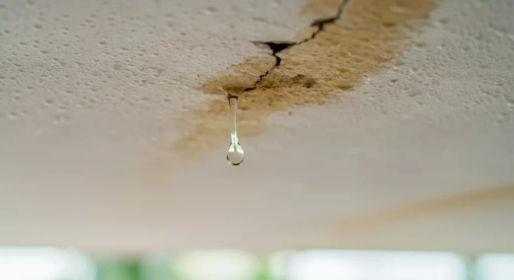 Water Damage in False Ceilings