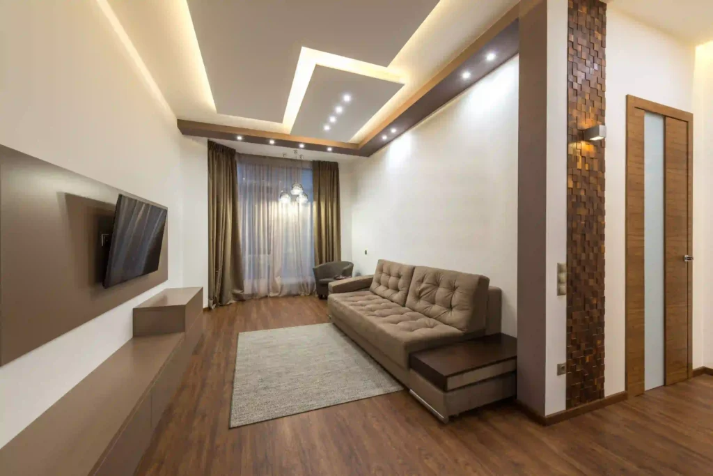 False ceiling design for a small living room