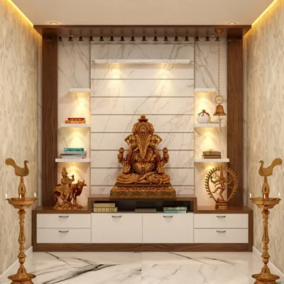 Pooja Room interior design in Trichy