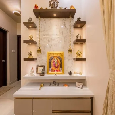 Pooja Room interior design in Trichy