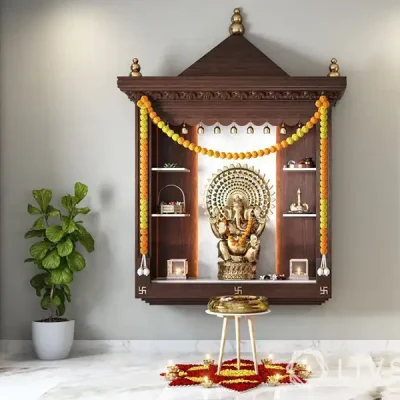 Pooja Room interior design in Trichy