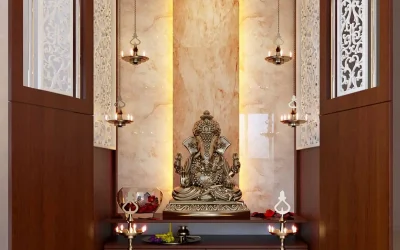 Pooja Room interior design in Trichy