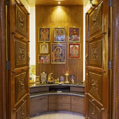 Pooja Room interior design in Trichy