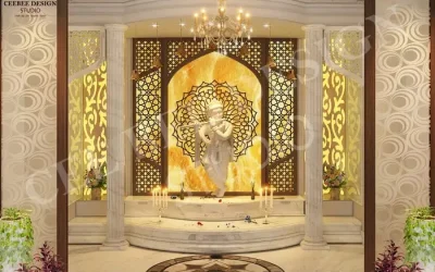 Pooja Room interior design in Trichy