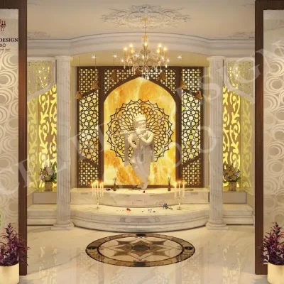 Pooja Room interior design in Trichy